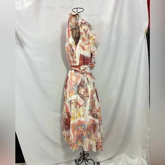 Vintage Coco California printed gauzy fit & flare dress - Picture 5 of 9